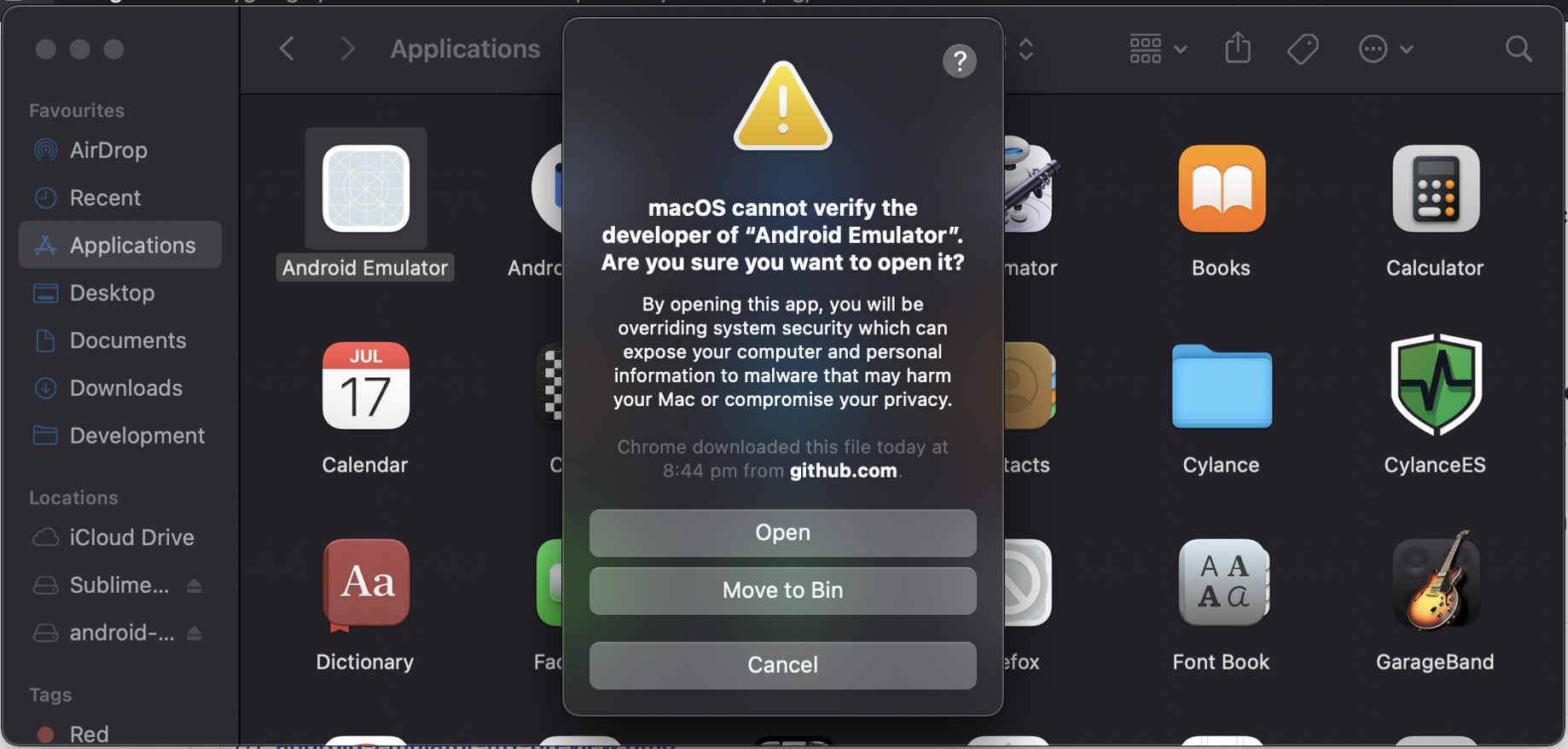 setup android emulator on mac